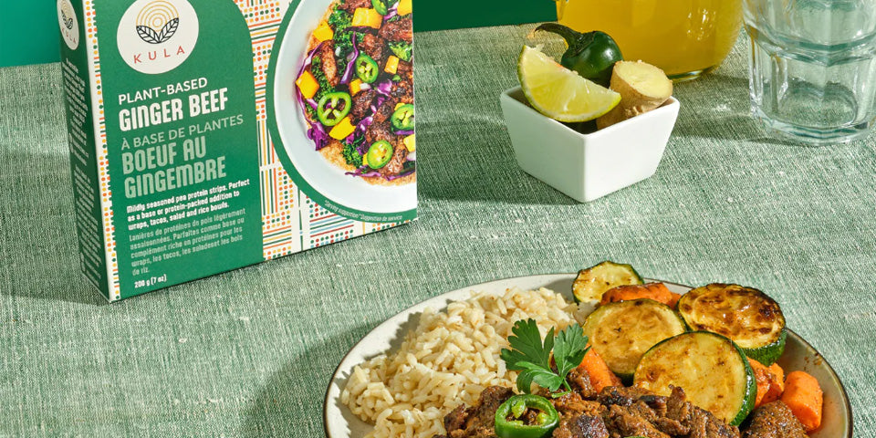 KULA Plant-based Ginger Beef Bowl