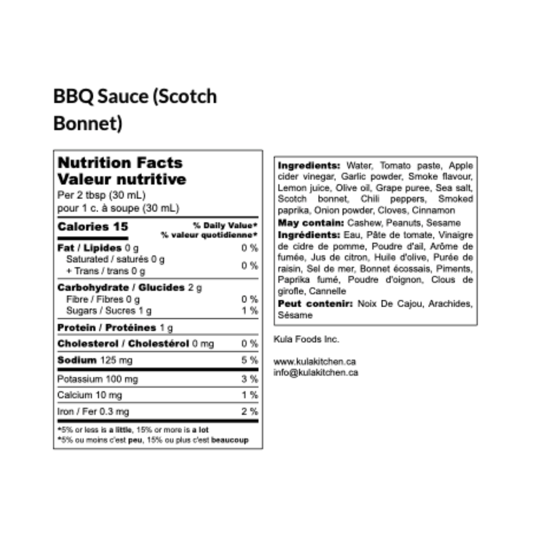 Scotch Bonnet BBQ Sauce - KULA Foods
