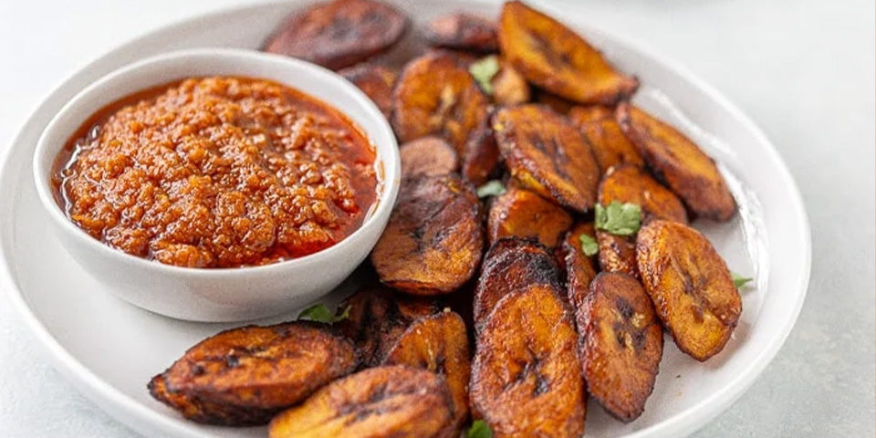 Fried Plantains With Pili-Pili Sauce