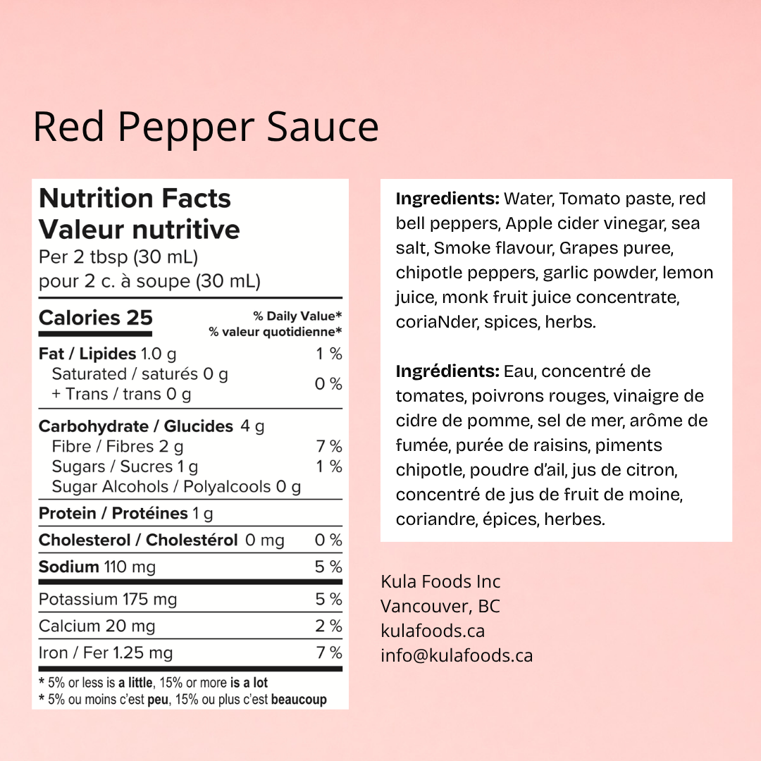 Red Pepper BBQ Sauce - Kula Foods